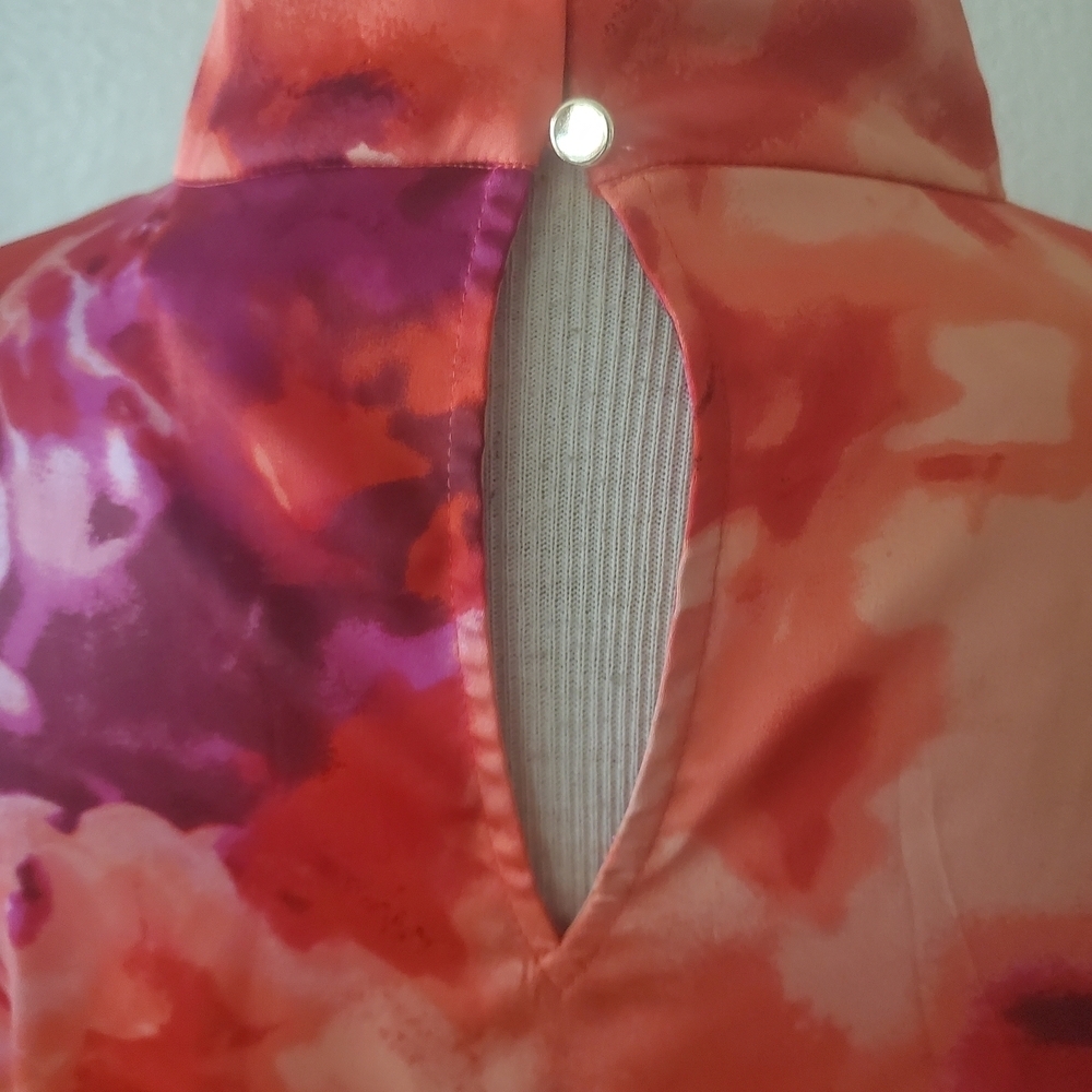 Worthington Floral Wrap Blouse - Pink and Red - Picture 8 of 9